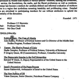Background paper, The Middl...