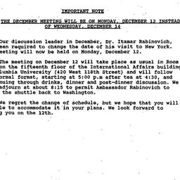 Announcements, 1994-11-28. ...
