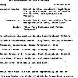 Minutes, 1989-03-06. The Mi...