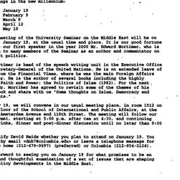 Announcements, 2000-01-14. ...