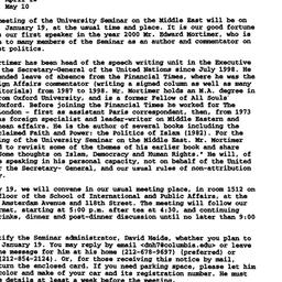 Announcements, 1999-12-12. ...