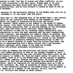 Announcements, 1999-11-04. ...