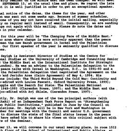 Announcements, 1999-09-02. ...