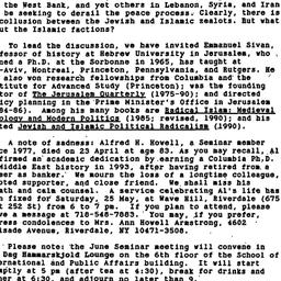 Announcements, 1996-05-13. ...
