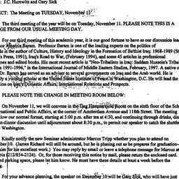 Announcements, 1997-10-20. ...