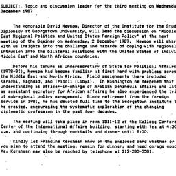 Announcements, 1987-10-09. ...