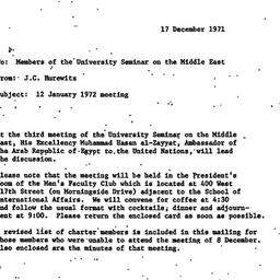 Announcements, 1971-12-17. ...