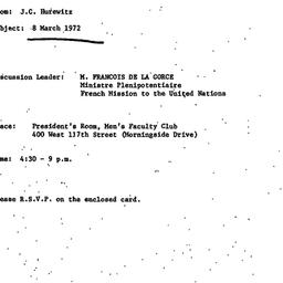 Announcements, 1972-02-16. ...