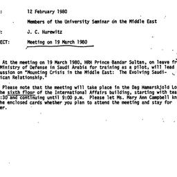 Announcements, 1980-02-12. ...