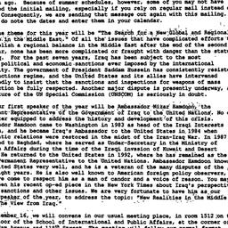 Announcements, 1998-09-16. ...