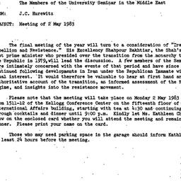 Announcements, 1983-05-02. ...