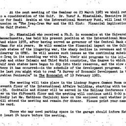 Announcements, 1983-03-23. ...
