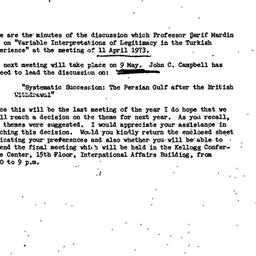 Announcements, 1973-04-23. ...