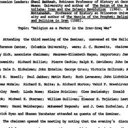 Minutes, 1985-11-06. The Mi...