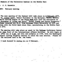 Announcements, 1978-01-19. ...