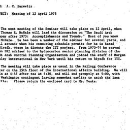 Announcements, 1978-03-22. ...