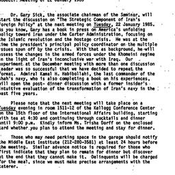 Announcements, 1985-01-22. ...