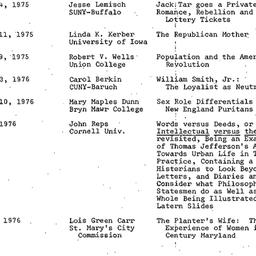 Schedules, Early American H...