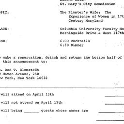 Announcements, 1976-04-13. ...