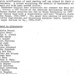 Minutes, 1979-04-10. Early ...
