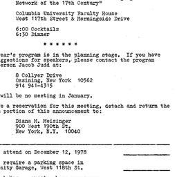 Announcements, 1978-12-12. ...