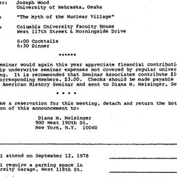 Announcements, 1978-09-12. ...