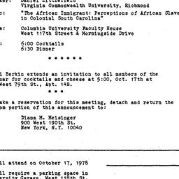 Announcements, 1978-10-17. ...