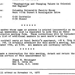 Announcements, 1978-11-14. ...