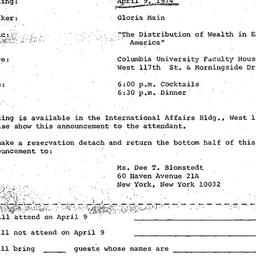 Announcements, 1974-04-09. ...