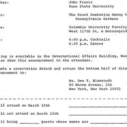 Announcements, 1974-03-12. ...