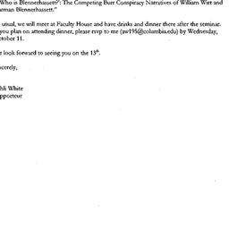 Announcements, 2000-10-13. ...