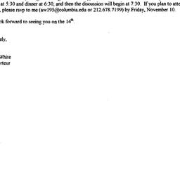 Announcements, 2000-11-14. ...