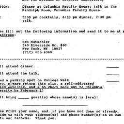 Announcements, 1994-02-08. ...