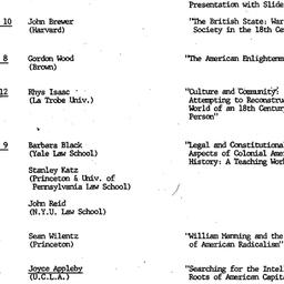 Schedules, Early American H...