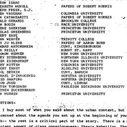 Minutes, 1982-03-09. Early ...