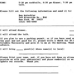 Announcements, 1995-04-11. ...