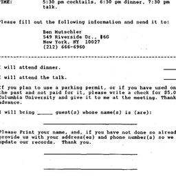 Announcements, 1995-05-09. ...