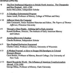 Schedules, Early American H...