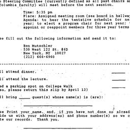 Announcements, 1993-04-13. ...