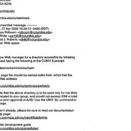 Correspondence, 2000-04-28....