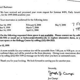 Correspondence, 2000-06-28....