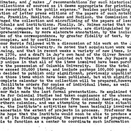 Minutes, 1970-11-10. Early ...