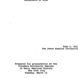 Speaker's paper, 1996-0...