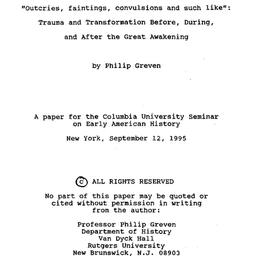 Speaker's paper, 1995-0...