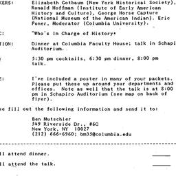 Announcements, 1996-04-09. ...