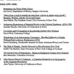 Schedules, Early American H...