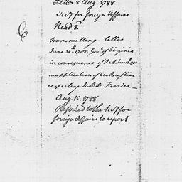 [Document, 1788 August 08]