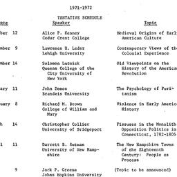 Schedules, Early American H...