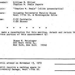 Announcements, 1979-11-13. ...