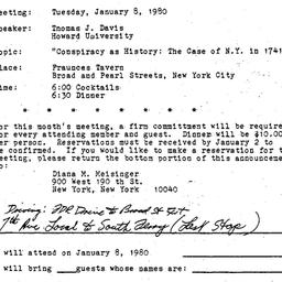 Announcements, 1980-01-08. ...